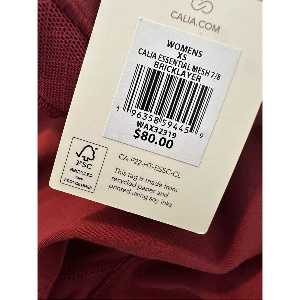 Calia Bricklayer Mesh Sports Bra and 7/8 Legging Set Size XS New - Picture 9 of 10